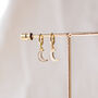 Tiny Crescent Earrings, thumbnail 8 of 8