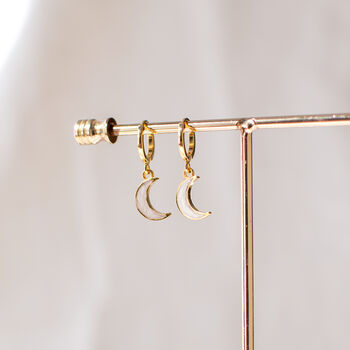Tiny Crescent Earrings, 8 of 8