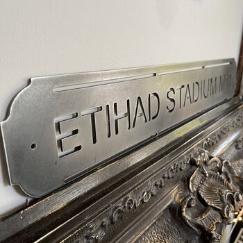 ‘Ethiad Stadium M11’ Man City Football Street Sign, 7 of 10