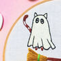 Halloween Cats Beginners Embroidery Kit, thumbnail 2 of 6