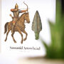 Sassanid Arrowhead Authentic Human History Artefact Wall Hanging Frame, thumbnail 2 of 4