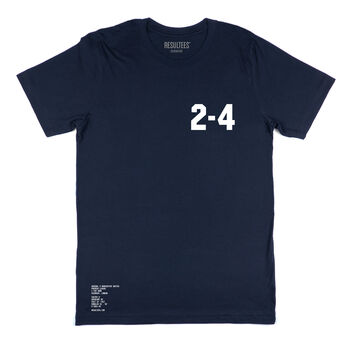 Personalised 'Classic' Football Result T Shirt, 3 of 10