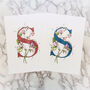 S Is For Sweetpeas Coloured Initial Print, thumbnail 1 of 7