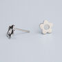 Sterling Silver Flower Power Stud Earrings, thumbnail 4 of 5