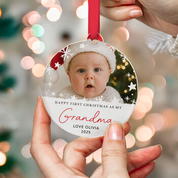 Baby's First Christmas Photo Ornament Grandma, 5 of 8