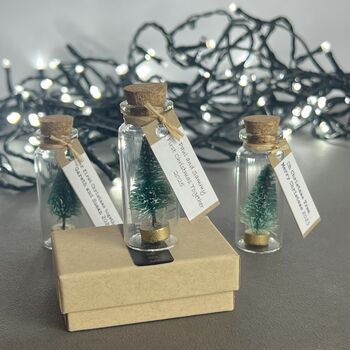 Tiny Christmas Tree Keepsake With Personalised Message, 6 of 12