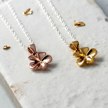 Jasmine Flower Necklace In Silver, Gold Or Rose Gold, 2 of 12