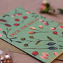Deck The Halls Vintage Style Botanical Christmas Cards, thumbnail 4 of 5