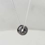 Personalised Oxidised Sterling Silver Story Necklace, thumbnail 2 of 5