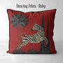 Dancing Zebra, Animalia Cushion, Multi Colours Avail, thumbnail 3 of 7