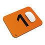 Norris Orange Mouse Mat Formula Racing Fan Desk Pad, thumbnail 2 of 3