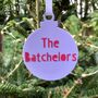 Personalised Family Acrylic Bauble Christmas Card, thumbnail 2 of 4
