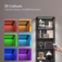 Six Tier LED Bookcase Dimmable Storage Shelf Steel, thumbnail 3 of 7