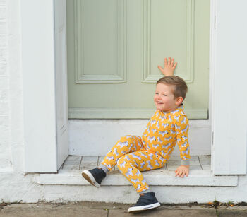 Zebra Stripe Unisex Kids Bamboo Pyjama Sets, 4 of 6