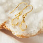 Ruby Gold Plated Silver Antique Drop Earrings, thumbnail 10 of 12