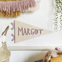 Wooden Painted Name Pennant, thumbnail 4 of 6