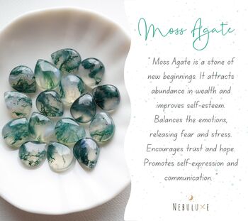 Moss Agate Crystal Necklace, 8 of 11