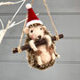 Christmas Felt Hedgehog, thumbnail 3 of 3