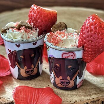 Personalised Heart Pup Cup Birthday Gift For Dog, 5 of 12