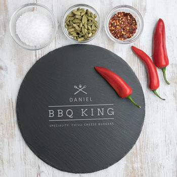 Mens 'Bbq King' Personalised Chopping Board, 2 of 5
