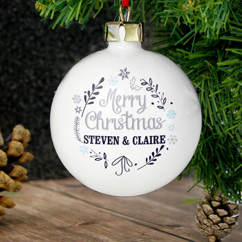 Personalised Christmas Frost Bauble, 3 of 3