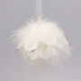 G Decor Fluffy Feathery Christmas Tree Bauble, thumbnail 2 of 3