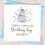 Personalised Glittery Wedding Cake Card, thumbnail 4 of 4