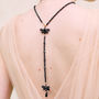 Black Deco Crystal Necklace, thumbnail 3 of 4