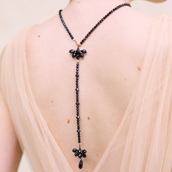 Black Deco Crystal Necklace, 3 of 4