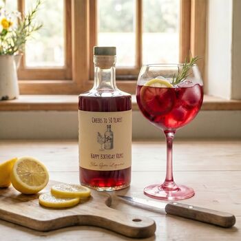 Personalised Flavoured Gin Bottle With Music, 3 of 6
