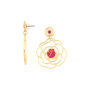Statement Flower Drop Earrings, thumbnail 2 of 3