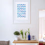 Rivers And Waves A4 Giclée Art Print, thumbnail 1 of 3