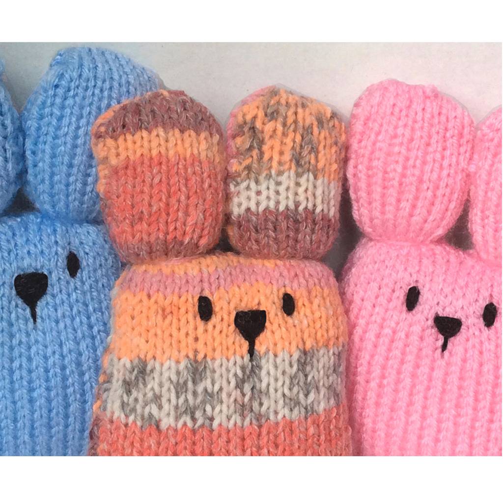 Mini Easter Bunny Toy Knitting Pattern