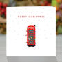 Pack Of Six Robin On A Festive Phone Box' Card, thumbnail 1 of 5