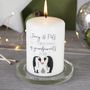 First Christmas As Grandparents Penguin Candle, thumbnail 5 of 8