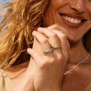 Amore Sterling Silver Spinning Ring, 4 of 12