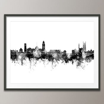 Royal Leamington Spa Skyline Cityscape Art Print, 4 of 7