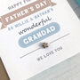 Grandad Father's Day Typographical Card, thumbnail 3 of 4
