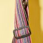 Handmade Rainbow Stripe Shoulder Bag Boho Hippie, thumbnail 2 of 3