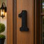 Decorative Brass Number One Door Sign, thumbnail 4 of 7