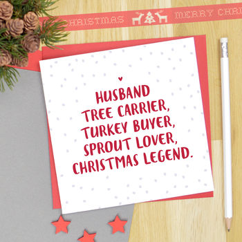 Husband Christmas Card, 2 of 3