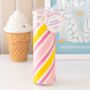 Candy Stripe Candyfloss Tube Candle, thumbnail 1 of 2