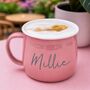 Personalised Name Enamel Coloured Mug, thumbnail 1 of 5