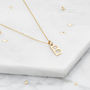 Small Silver Or Gold Initial Letter Charm Necklace, thumbnail 4 of 11