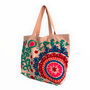 Embroidered Cotton Bag In Pale Pink, thumbnail 2 of 4
