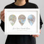 Your Favourite UK Places Personalised Map Print, thumbnail 5 of 11