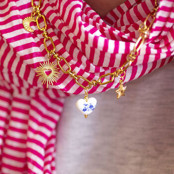 Create Your Own Chunky Gold Charm Necklace, 4 of 8