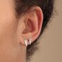 Rebel Mismatched Stud Earrings, Sterling Silver Or Gold Plated, thumbnail 1 of 6