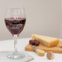 Personalised Happy Anniversary Wine Glass, thumbnail 1 of 3