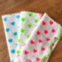 Handmade Scallop Neon Napkins, thumbnail 5 of 7